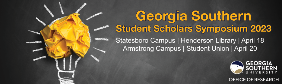 Student Scholars Symposium 2023: April 18 @ Henderson in Statesboro, April 20 @ the Student Union at Armstrong.